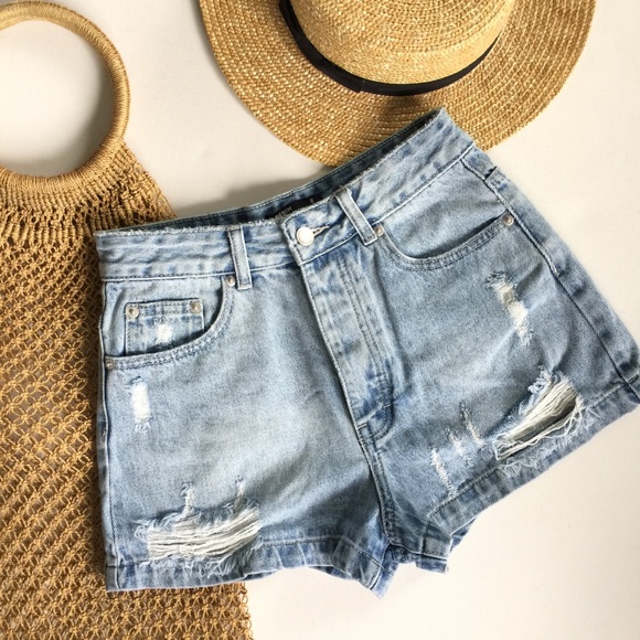 Glassons Pants - Glassons denim shorts 8 high waist jeans cut offs